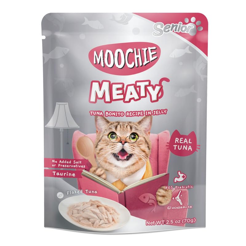 MOOCHIE MEATY SENIOR TUNA BONITO JELLY 70G