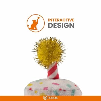 FOFOS BIRTHDAY CAKE CAT TOY