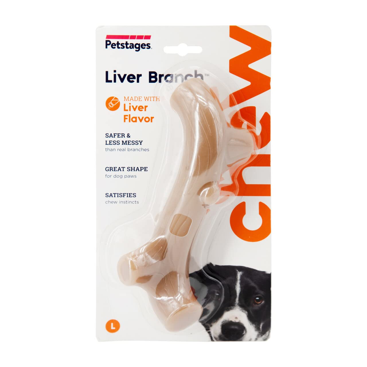 LIVER BRANCH DOG CHEW TOY LARGE 20X6 CM BROWN