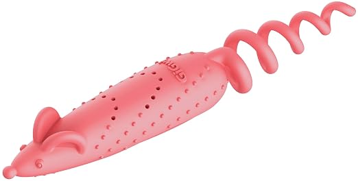 GIGWI ROLL TAILED MOUSE WITH CHARGEABLE CATNIP BAG AND SILVERLINE