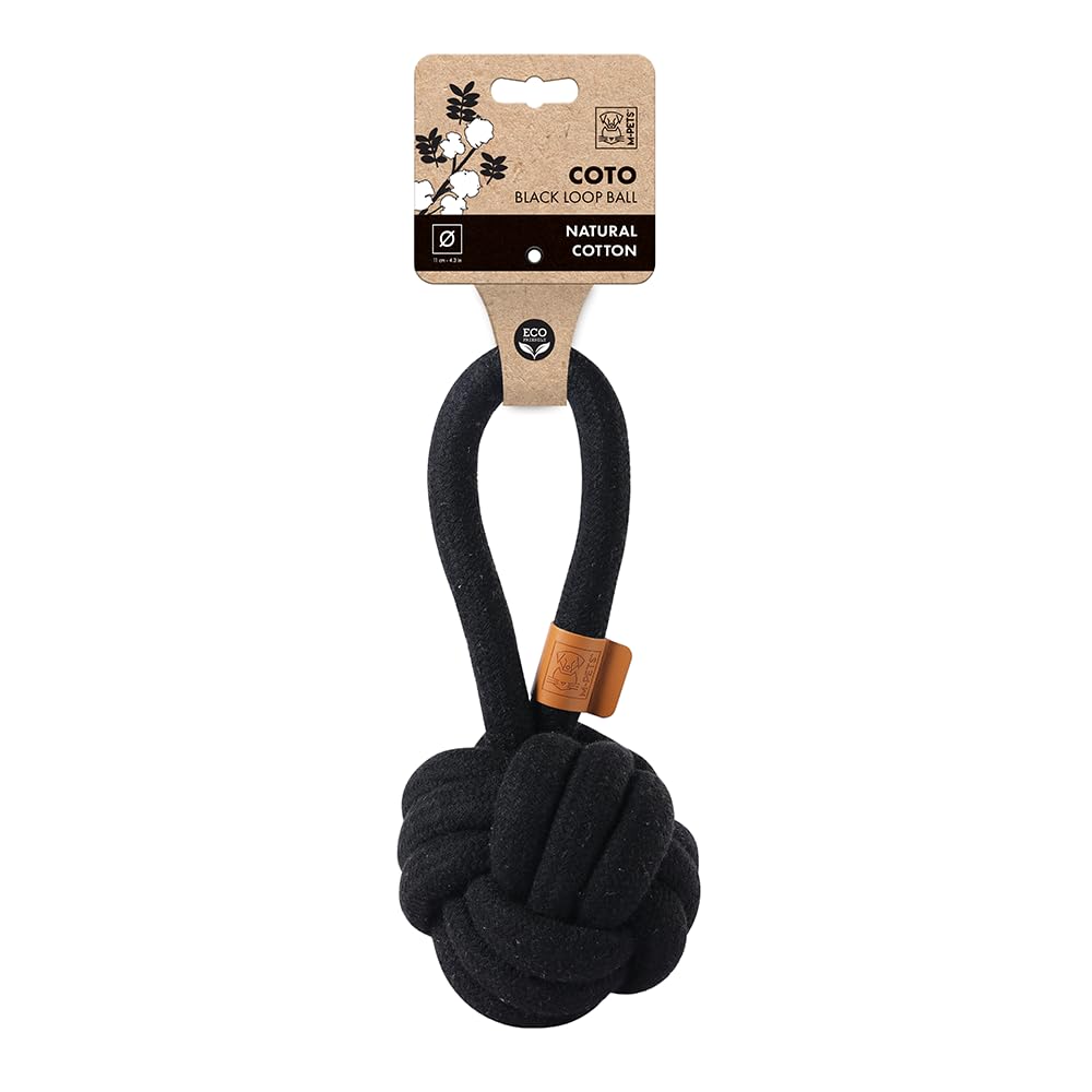 M PETS COTO BLACK LOOP BALL LARGE
