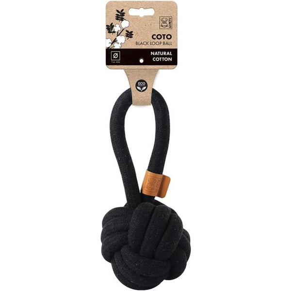 M PETS COTO BLACK LOOP BALL SMALL