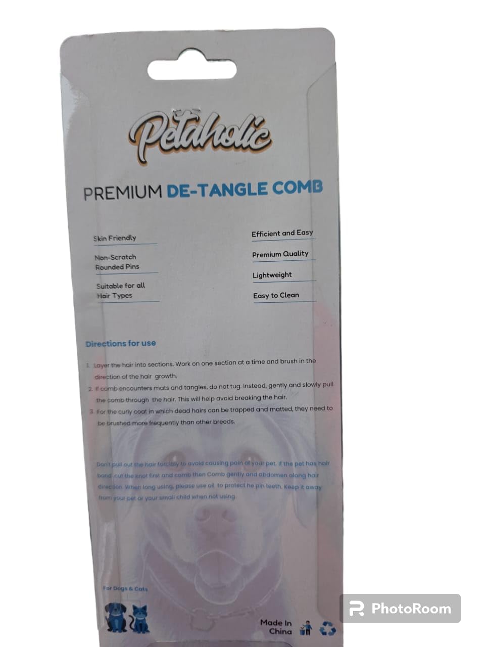 PETAHOLIC DETANGLE COMB