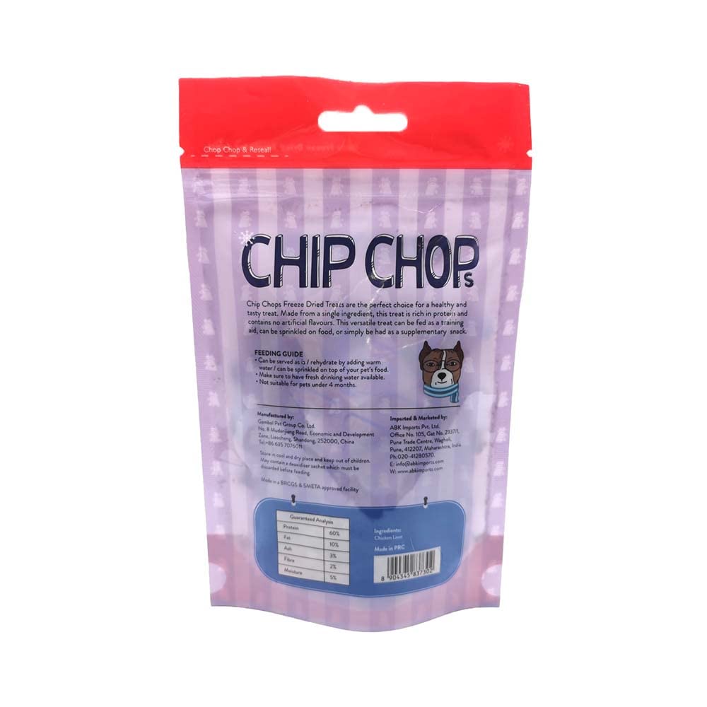 CHIP CHOPS FREEZE DRIED CHICKEN LIVER 35G