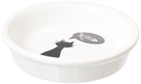 CERAMIC BOWL CAT 0.25L DIA 13CM WHITE