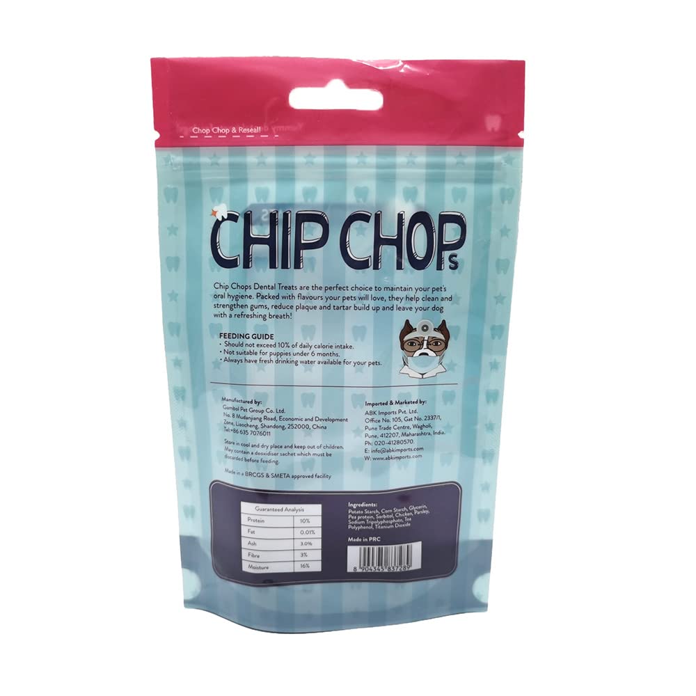 CHIP CHOPS VEGETABLE TWISTS REAL CHICKEN AND PARSLEY FLAVOUR 100G