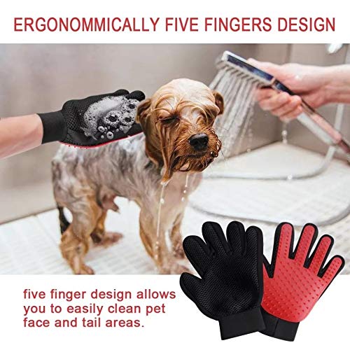 DOG CAT GROOMING GLOVE 1PC