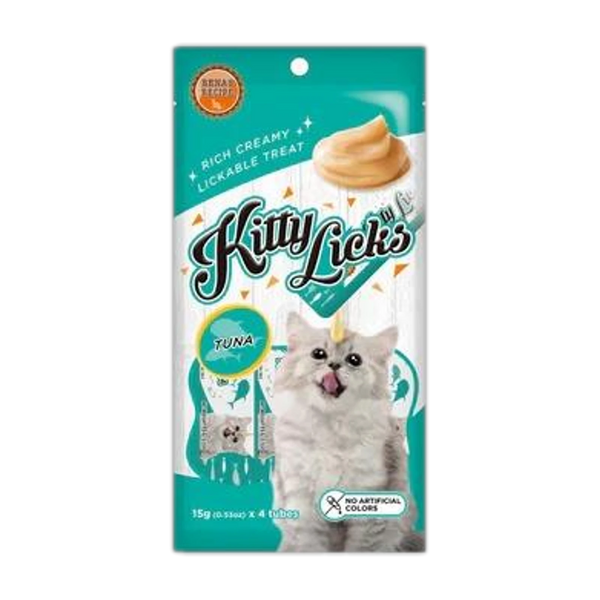 RENA KITTY LICKS TUNA FLAVOR PACK OF 4 TUBES