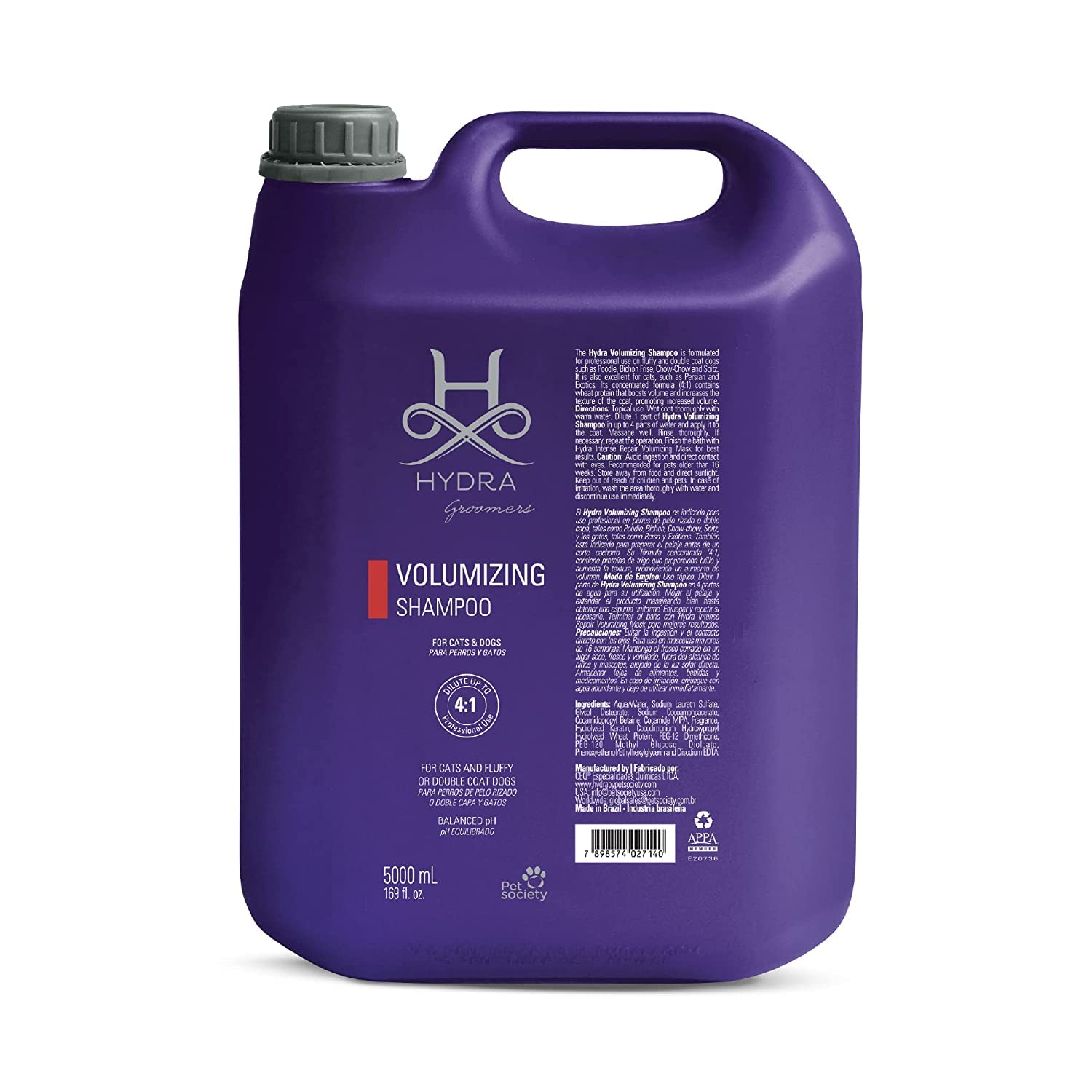 HYDRA GROOMERS MOISTURIZING SHAMPOO 5 LITRE
