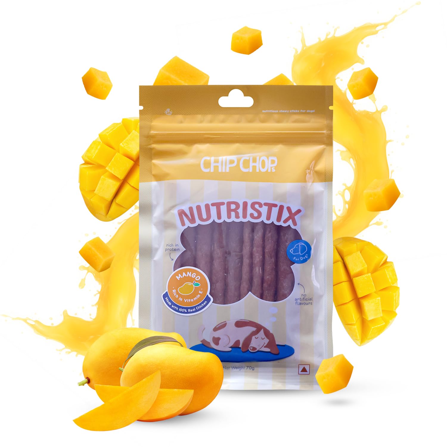 CHIP CHOPS NUTRISTIX MANGO 70G