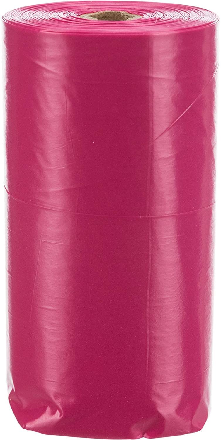 TRIXIE DOG POOP BAGS ROSE SCENT 4 ROLLS OF 20 BAGS PINK