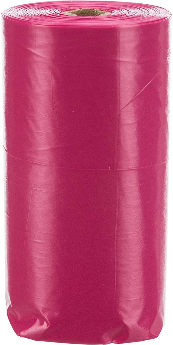TRIXIE DOG POOP BAGS ROSE SCENT 4 ROLLS OF 20 BAGS PINK