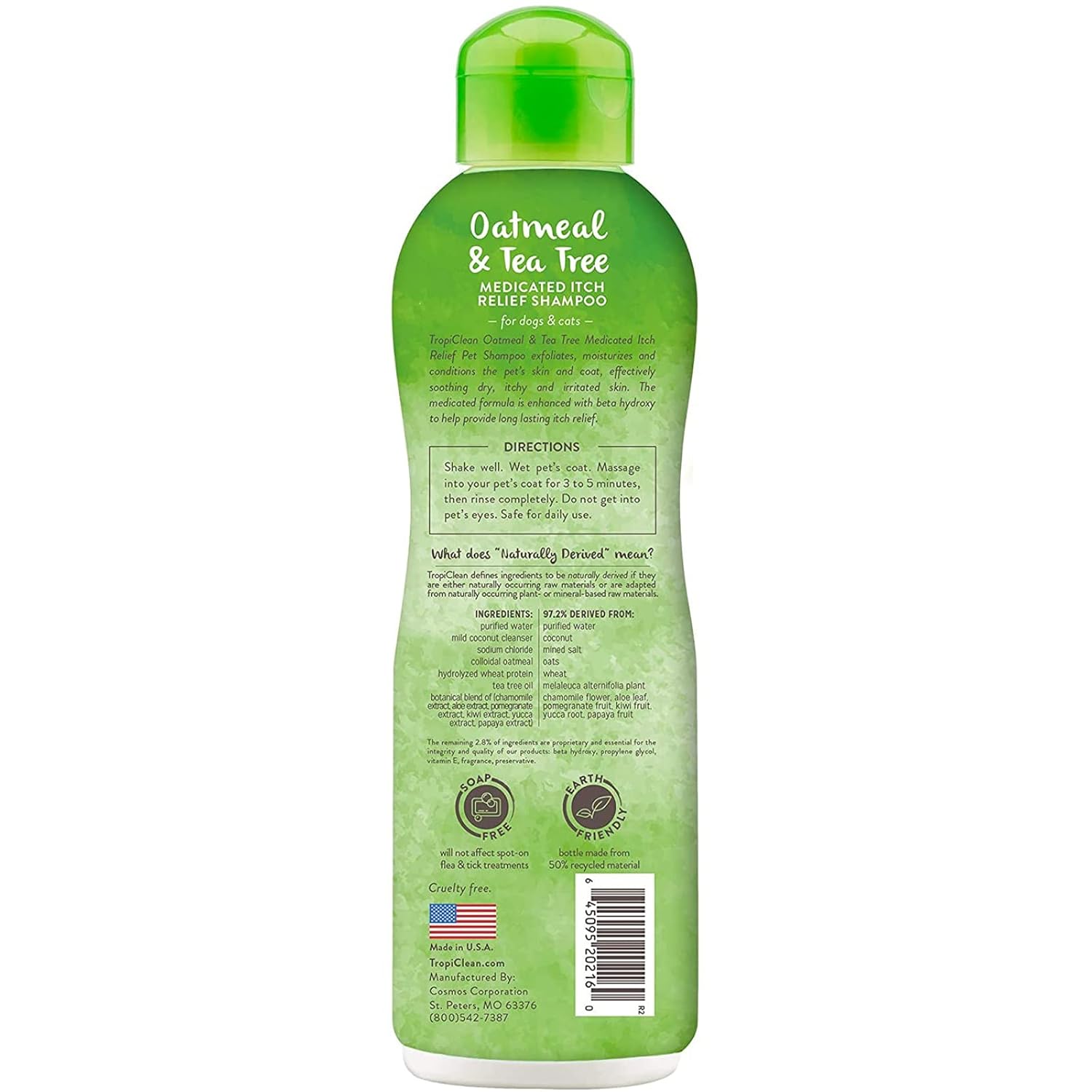 OATMEAL AND TEA TREE SHAMPOO 355 ML