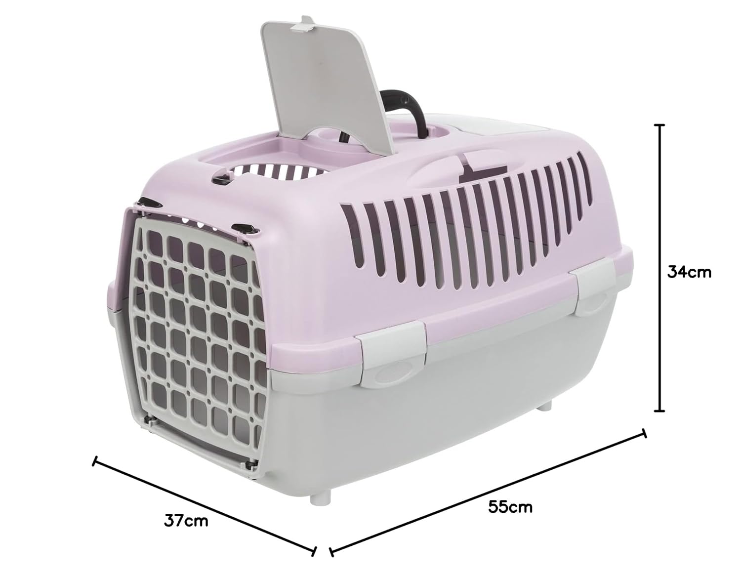 CAPRI 2 TRANSPORT BOX XS S 37X34X55CM LIGHT GREY GREY