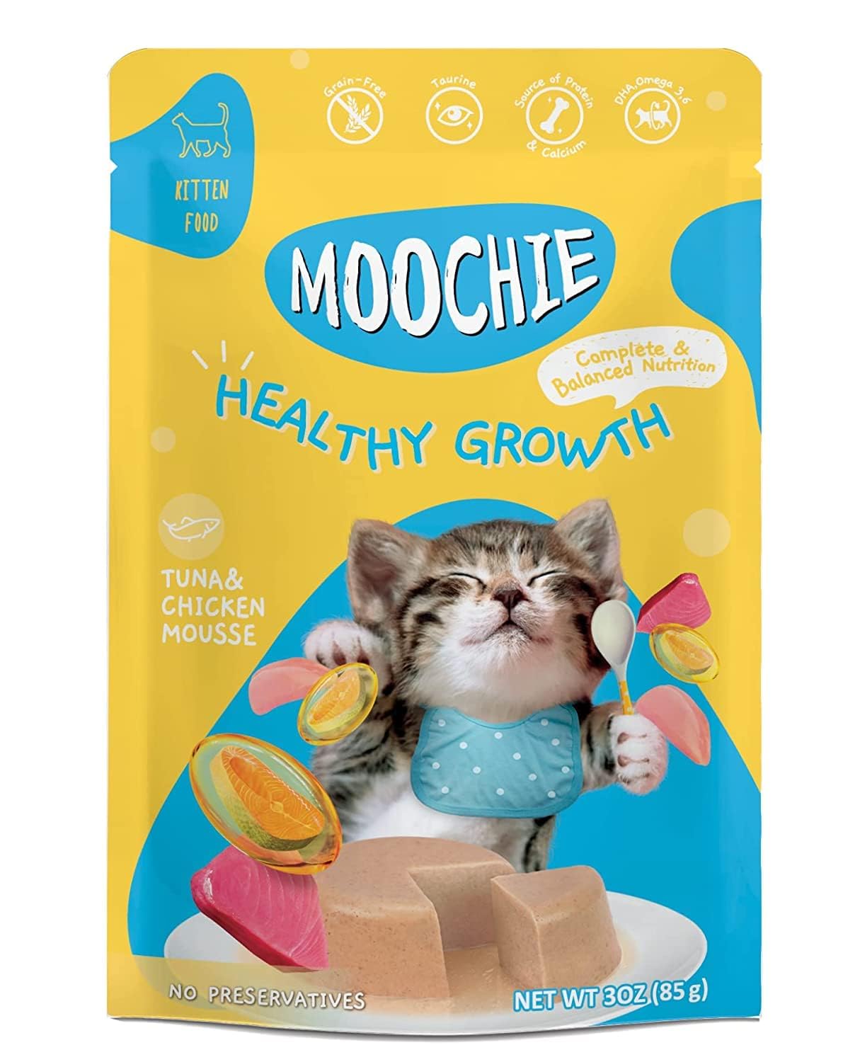 MOOCHIE HG CAT FOOD CHICKEN & TUNA MOUSSE GRAVY 85G