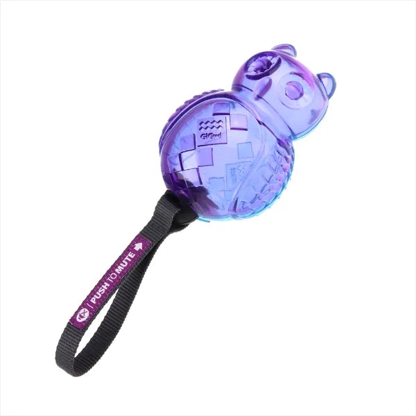 6172 GIGWI OWL PUSH TO MUTE PURPLE AND BLUE