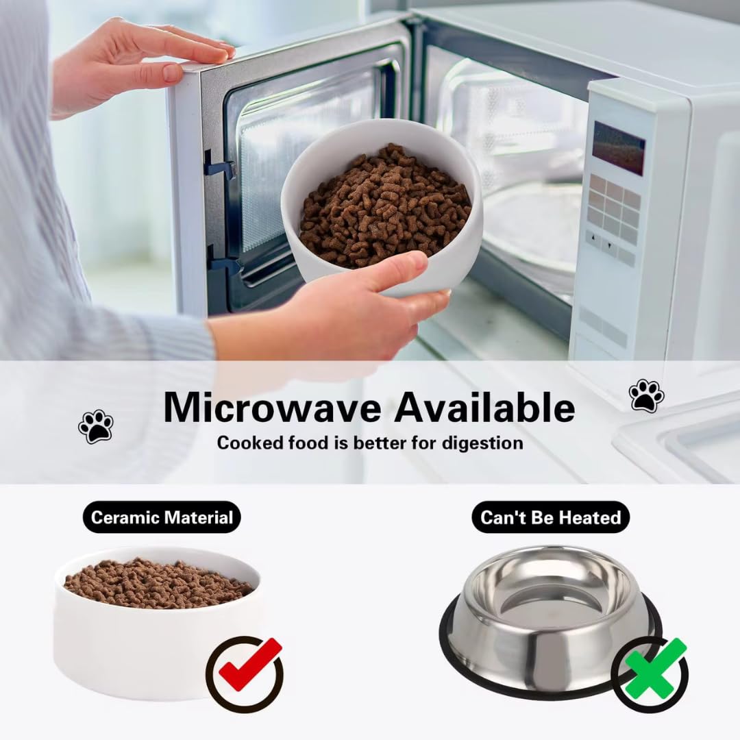 CAT CERAMIC BOWL 250 ML 13 CM WHITE