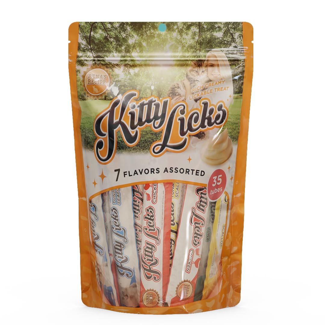 RENA KITTY LICKS TUNA WITH SEAFOOD FLAVOR 30 TUBES