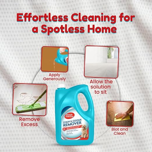SIMPLE SOLUTION DOG STAIN AND ODOR REMOVER 4 LTR