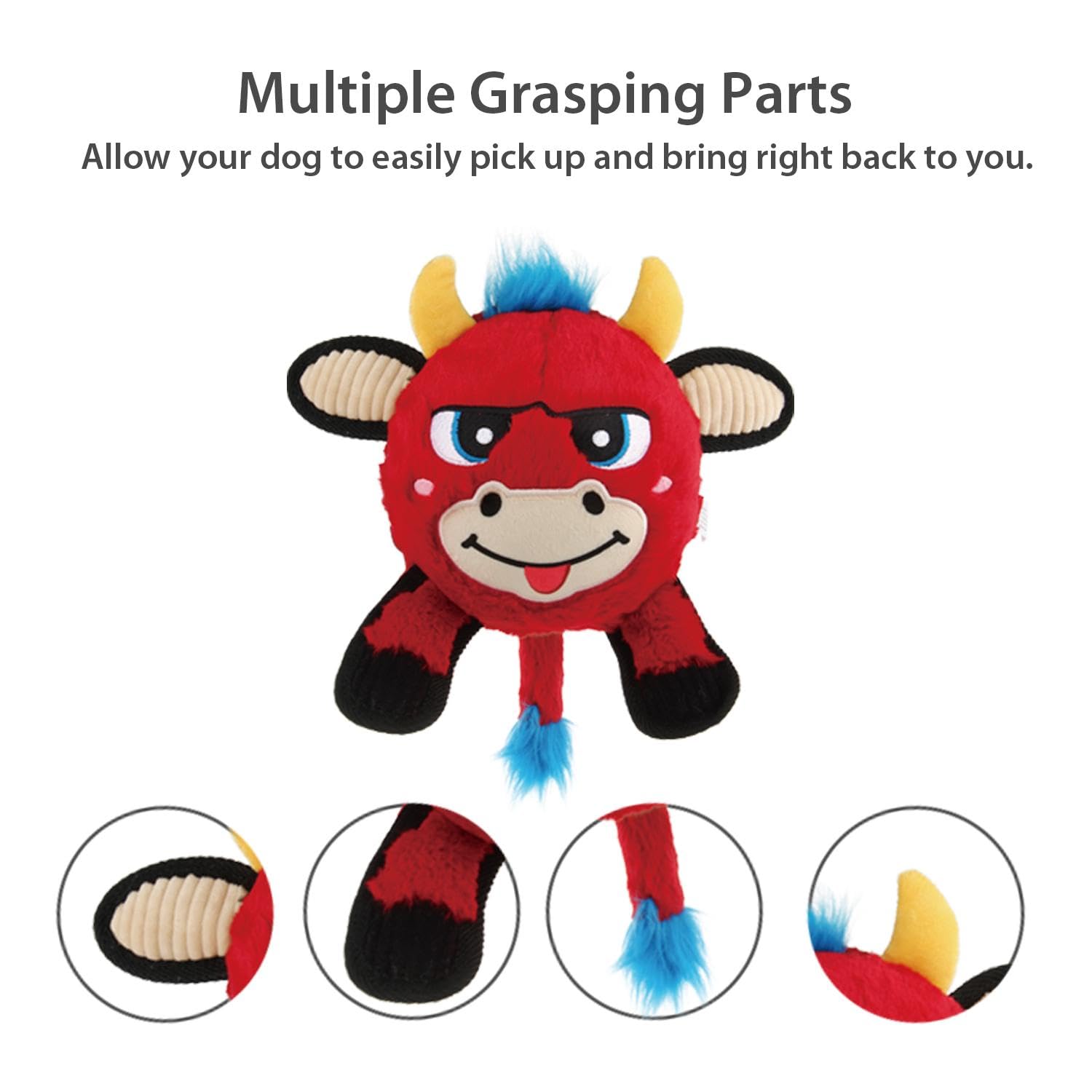 GIGWI PLUSH JUMBALL RED BULL M
