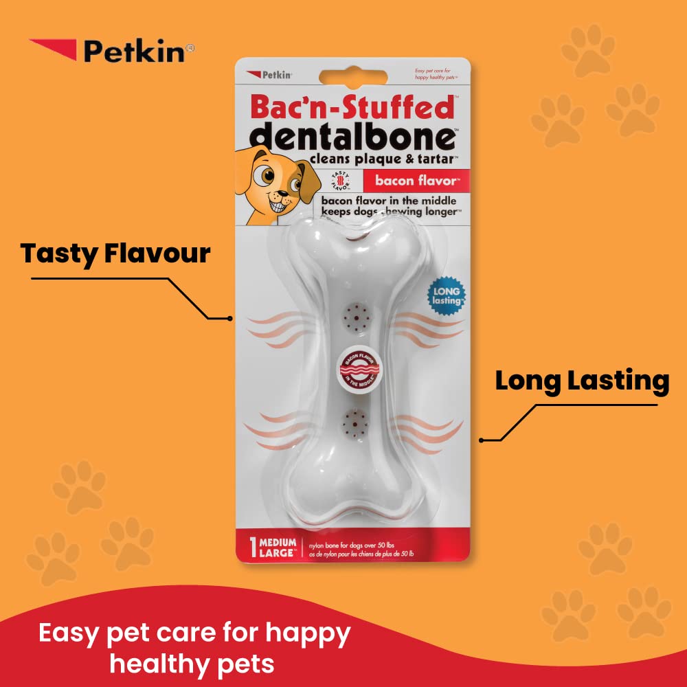 PETKIN BAC N STUFFED DENTALBONE MEDIUM