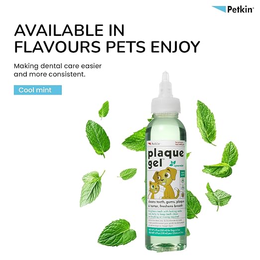 PETKIN PLAQUE GEL  120 ML SPEARMINT