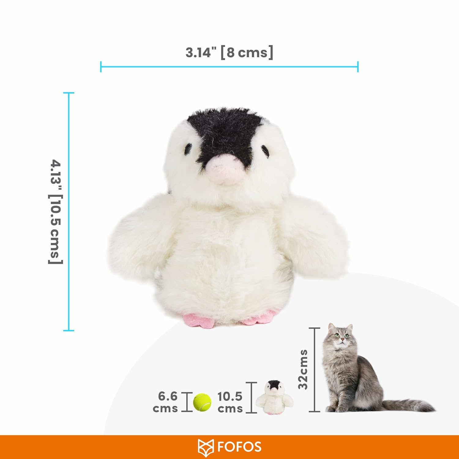 FOFOS WILDLIFE PLUSH PENGUIN