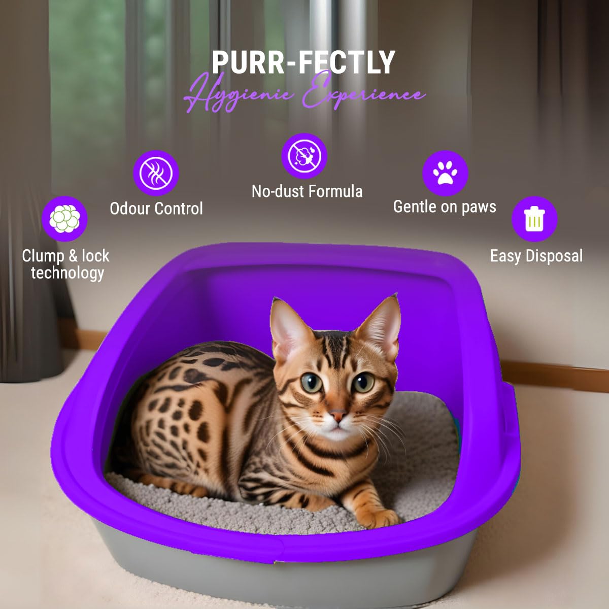 BEST CLEAN CAT LITTER LAVENDER 5KG