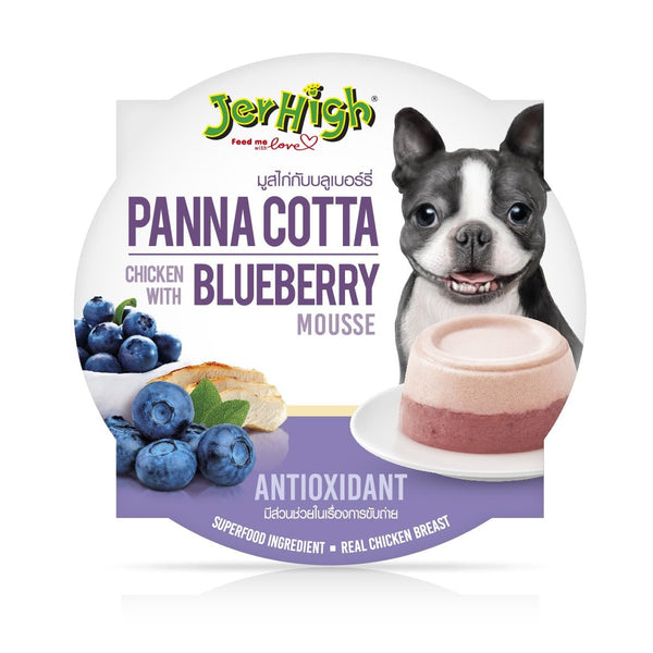 JERHIGH PANNA COTTA CHICKEN BLUEBERRY MOUSSE 70G