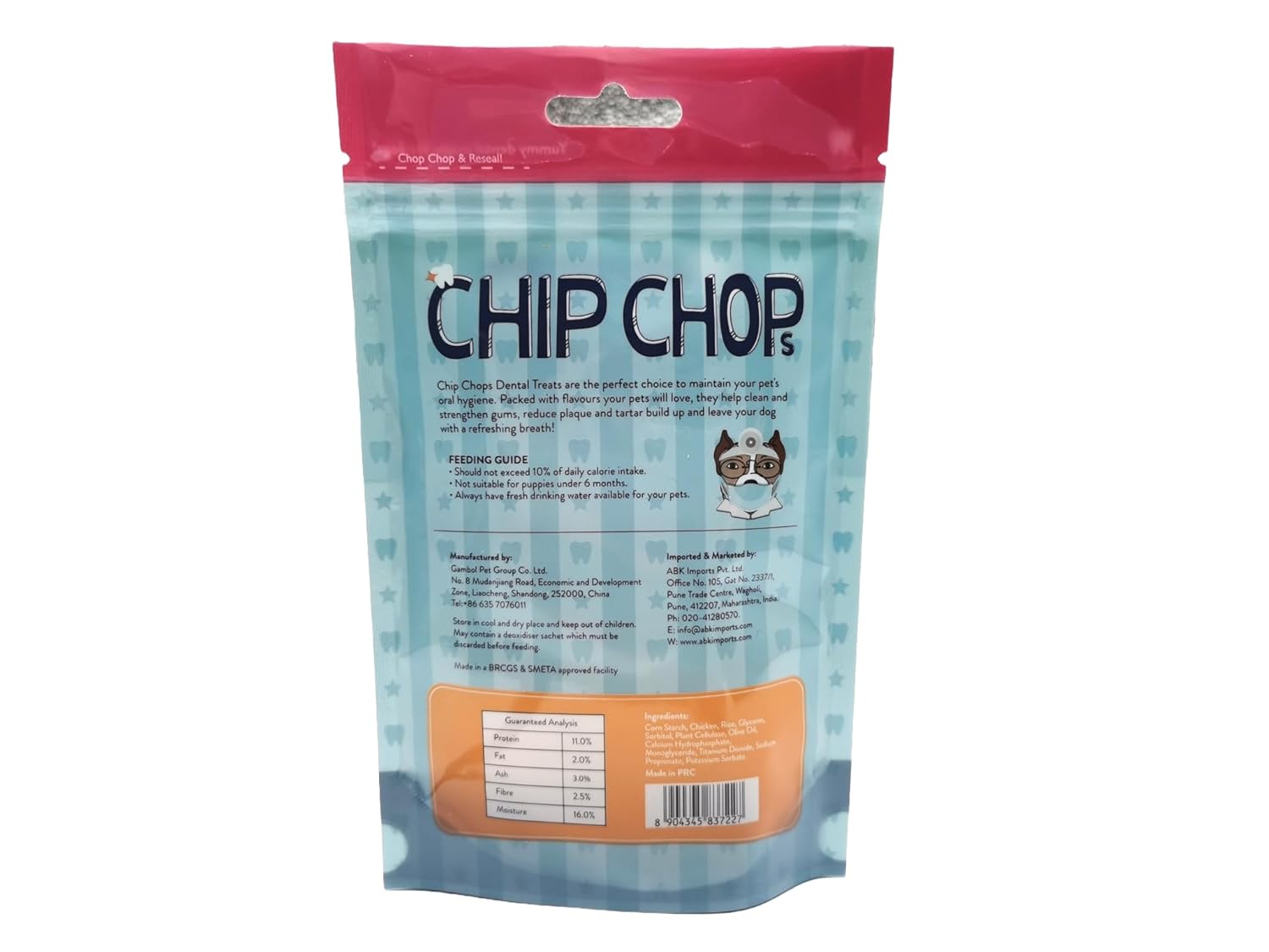 CHIP CHOPS CHICKEN TWIST STICK DELICIOUS CHICKEN FLAVOUR 90G