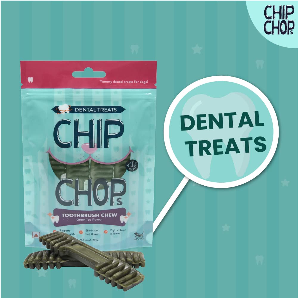 CHIP CHOPS TOOTHBRUSH CHEWGREEN TEA FLAVOR