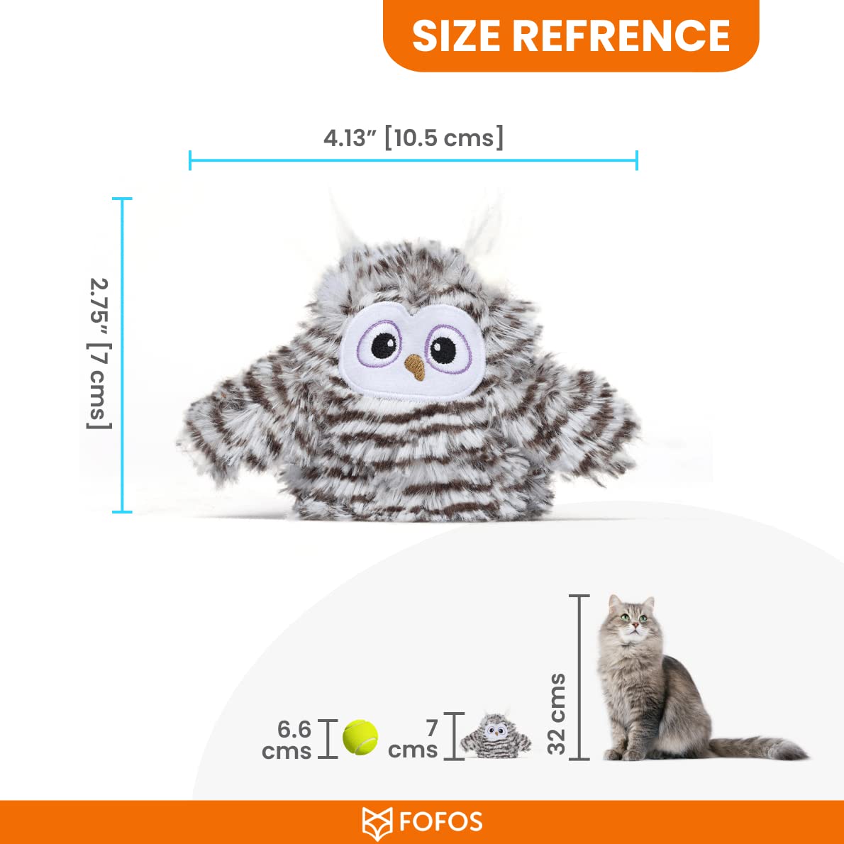 FOFOS WILDLIFE PLUSH OWL