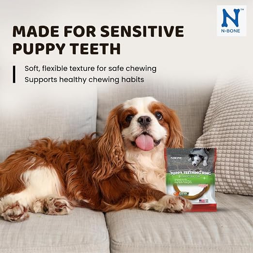 N BONE PUPPY TEETHING RING CHICKEN FLAVOUR