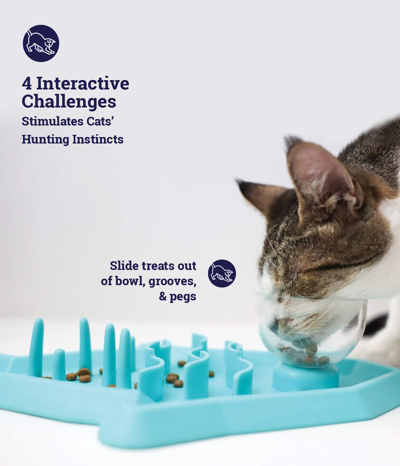 HUNT N SNACK MAT CAT SLOW FEEDER 37X18 CM
