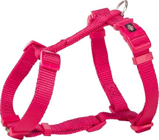 TRIXIE PREMIUM H HARNESS S M 42 60CM 15MM FUCHSIA