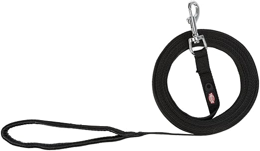 TRIXIE TRACKING LEASH FLAT STRAP M L 5M 20MM BLACK