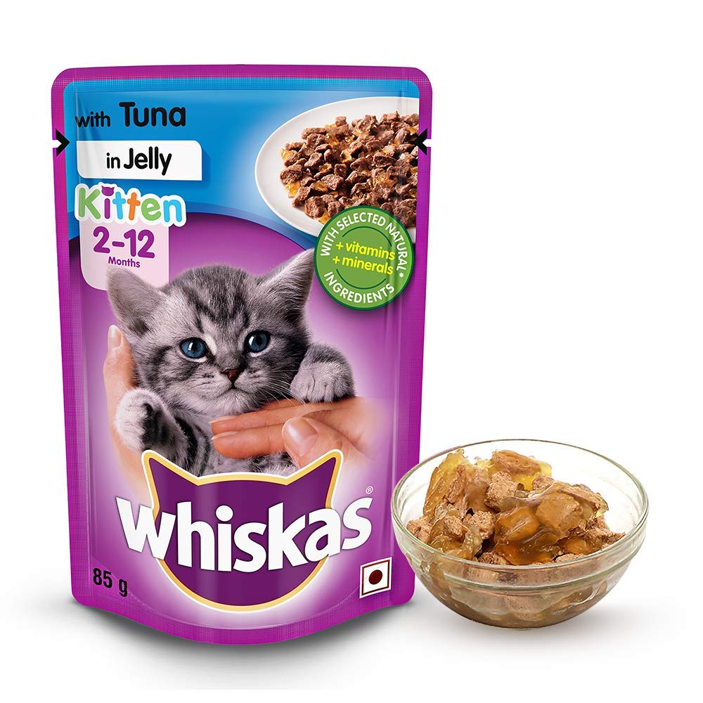WHISKAS KITTEN JELLY WITH TUNA 85G