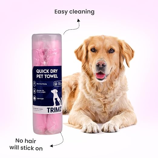 TRIMZ QUICK DRY ABSORPTION TOWEL PINK
