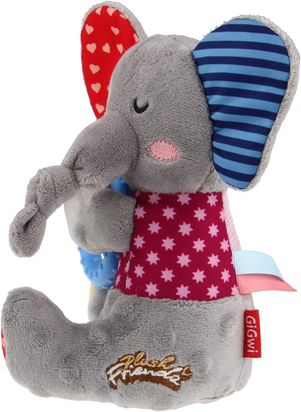 GIGWI PLUSH FRIENDZ RING ELEPHANT M