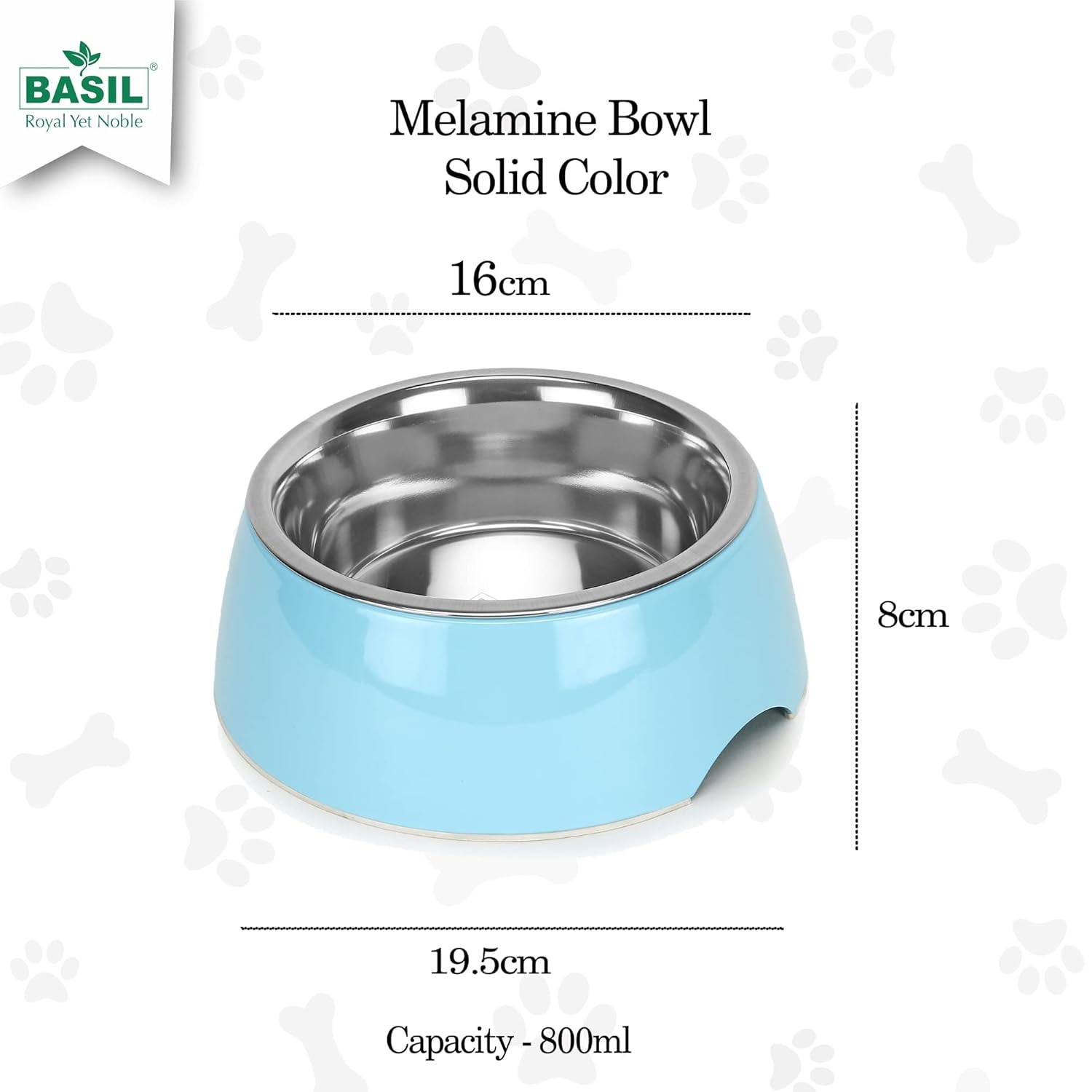 BASIL BOWL MELAMINE SOLID L