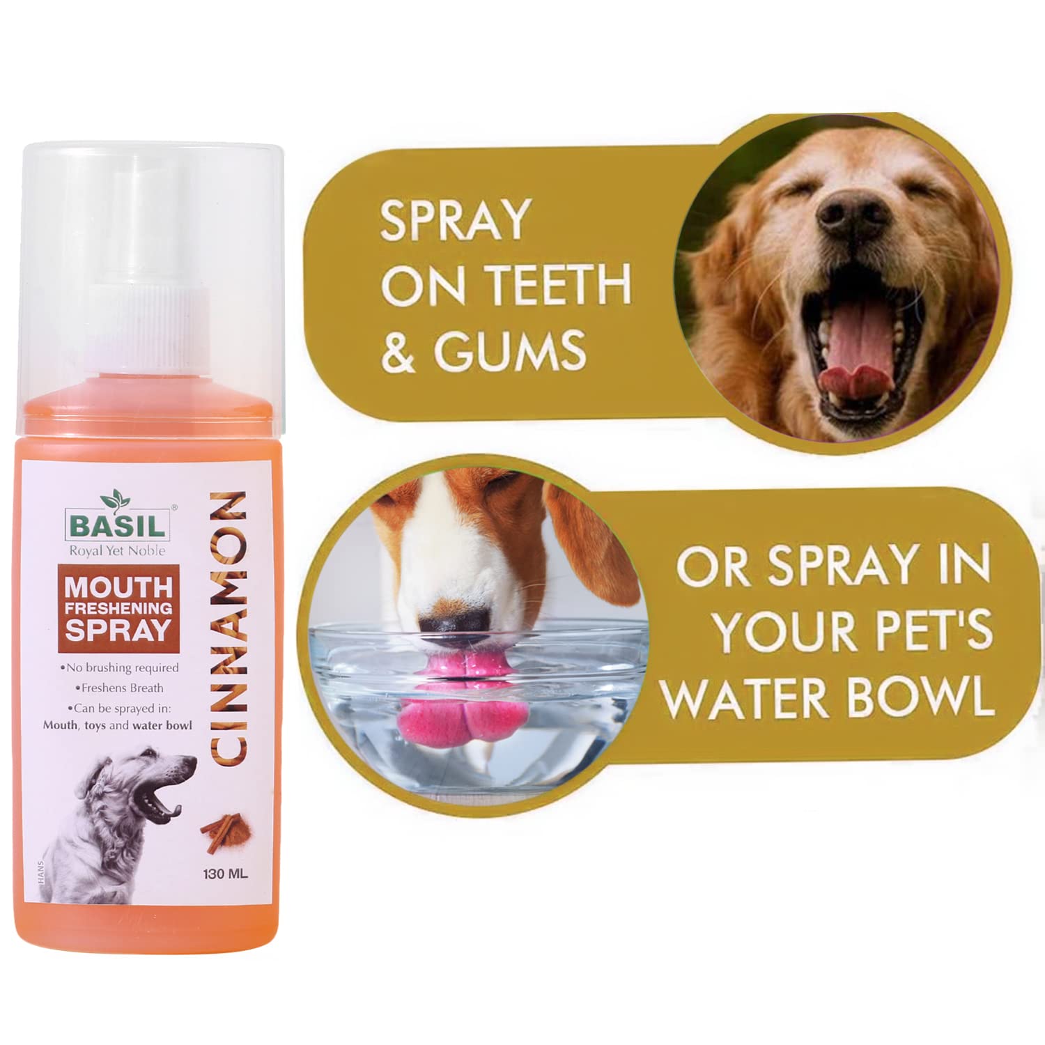 BASIL MOUTH FRESH SPRAY CINNAMON 130ML