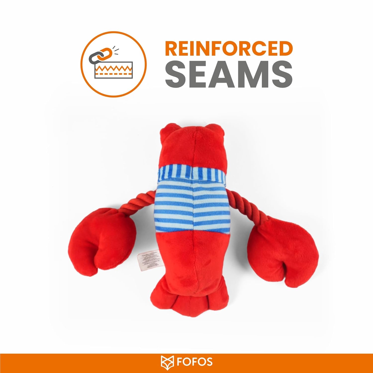 FOFOS DURABLE DOG CHEW TOY LOBSTER
