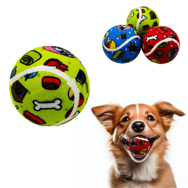 TENNIS BALLS DIA 6CM DOG TOY
