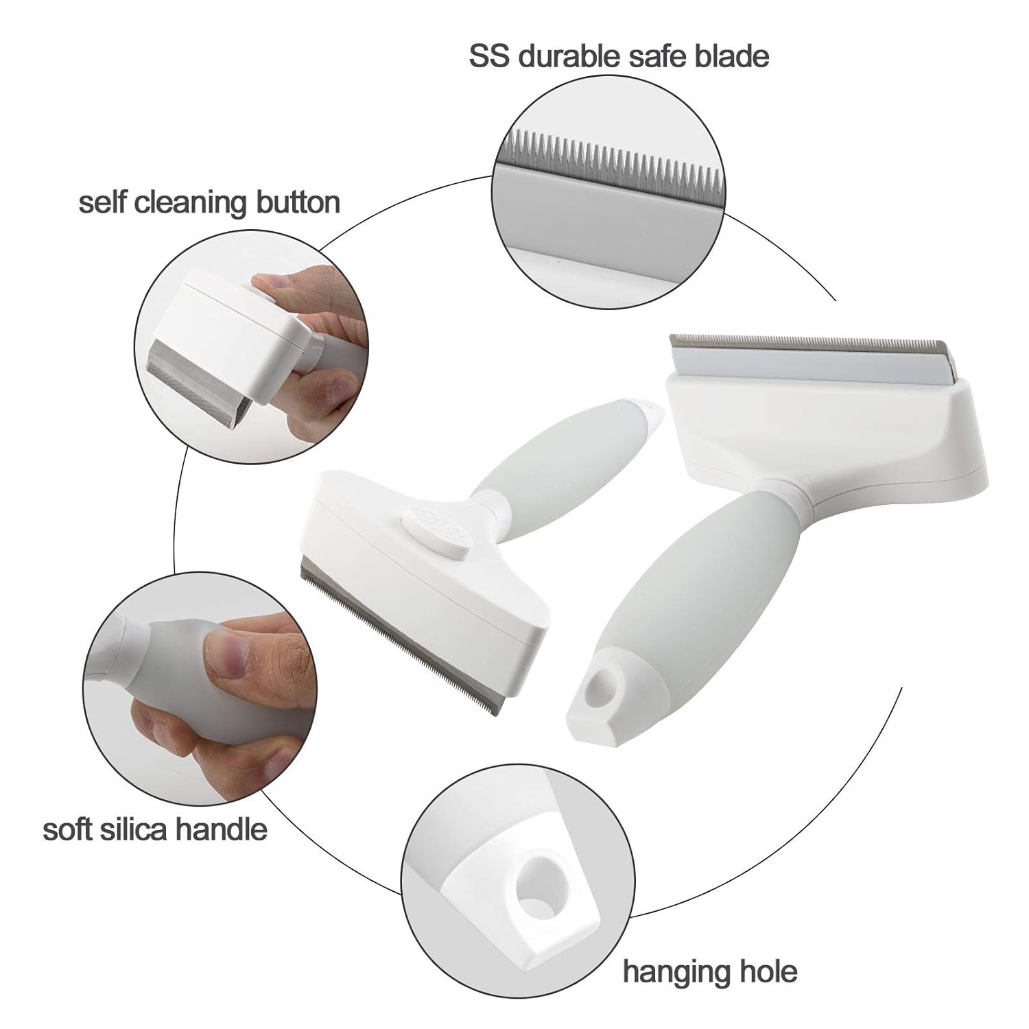 SELF CLEAN DESHEDDING COMB MEDIUM