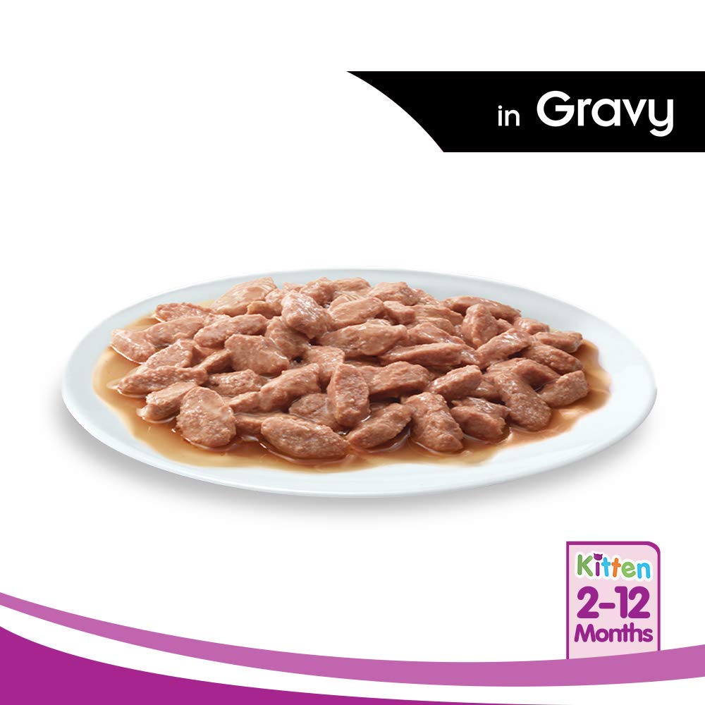WHISKAS KITTEN CHICKEN IN GRAVY 85G