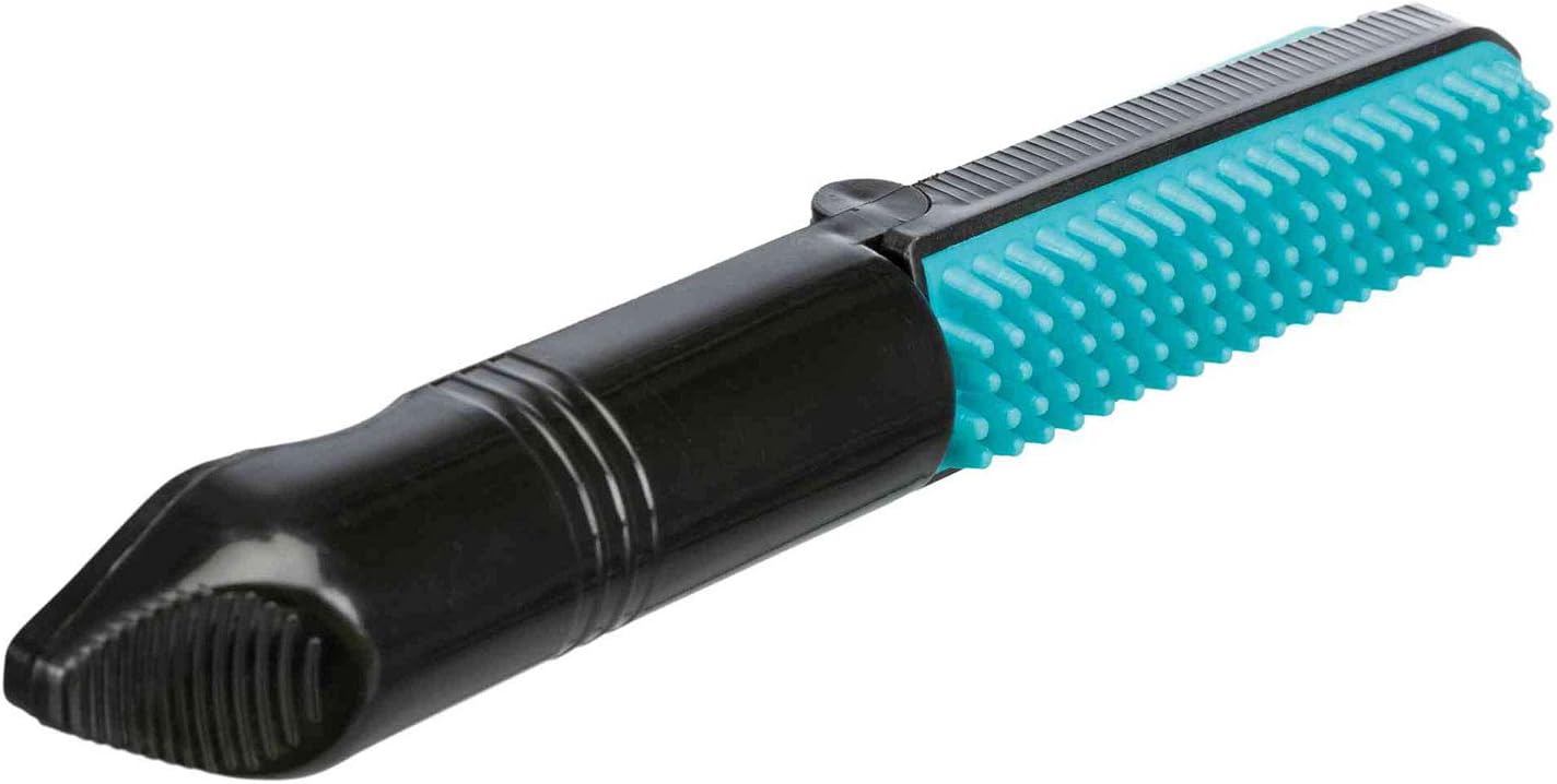 LINT ROLLER WITH BRUSH 23CM BLACK TURQUOISE