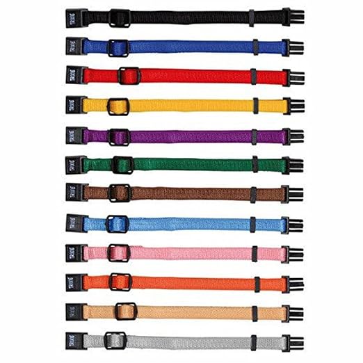 TRIXIE SET OF 6 PUPPY COLLARS DARK COLOURS