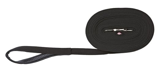 TRIXIE TRACKING LEASH FLAT STRAP M L 5M 20MM BLACK