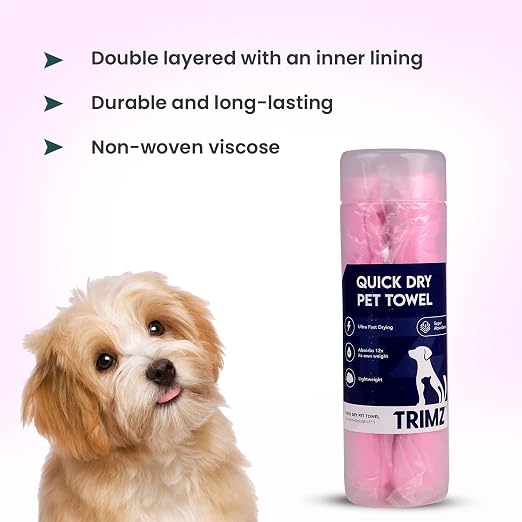 TRIMZ QUICK DRY ABSORPTION TOWEL PINK