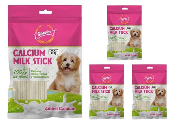 GNAWLERS CALCIUM STICKS MILK FLAV 270GMS